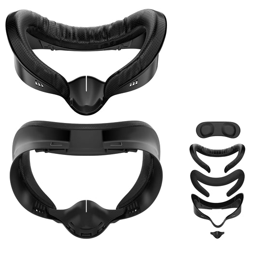 APEXINNO Facial Interface Face Pad Cover Compatible with Meta Quest 3S Accessories Including 2 Pcs Face Pad Replacement Light Pad and Lens Cover Only for Meta Quest 3S