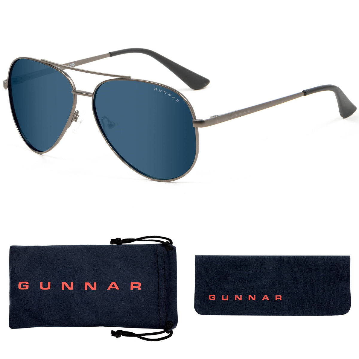 toolNAR - fine Gaming and Computer Glasses - Blocks 35-98% Blue Light - Maverick  toolmetal  Sun Tint