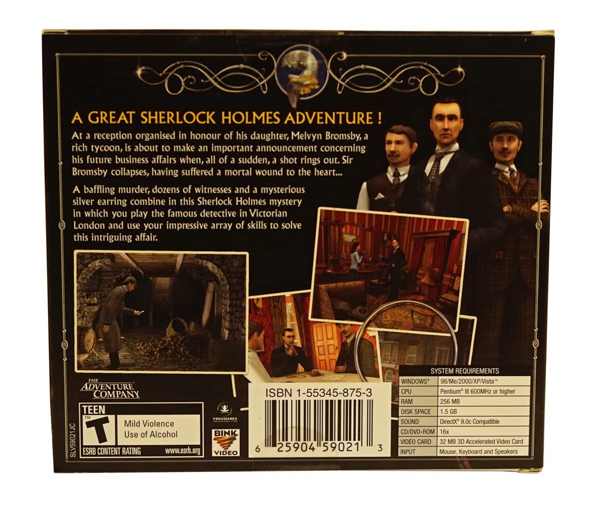 Dreamcatcher Sherlock Holmes: The Secret of the Silver Earring - PC Game, Model DRM59021
