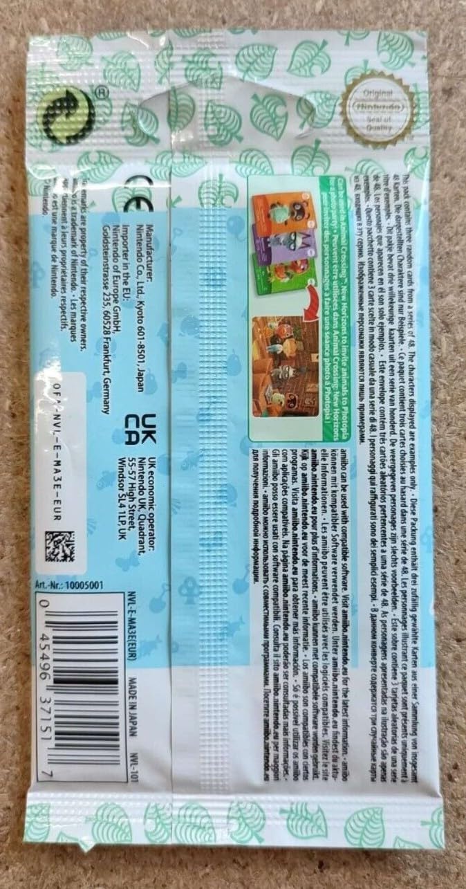 Nintendo Animal Crossing 3 Card Set (Vol. 5) - Paper Collectible Cards, Model 1184520