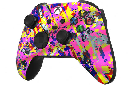 Custom Controllerzz Wireless Controller for Xbox Series X/S & One - Soft Touch - X/S Neon Drip