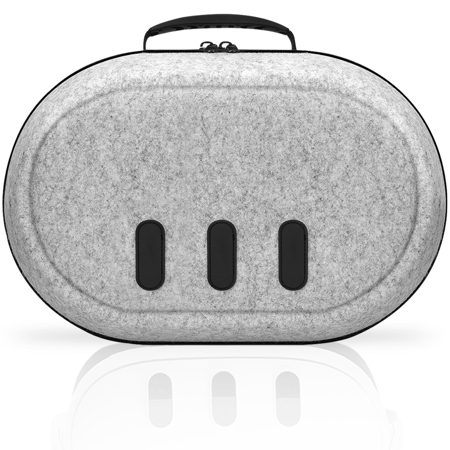 sarlar Carrying Case for Meta Quest 3S/Quest 3 VR Headset  Controller  BOBOVR S3 Pro/Kiwi Design Battery Head Strap  Premium Odorless Felt Hard Shell Case Portable Protection for Travel Storage