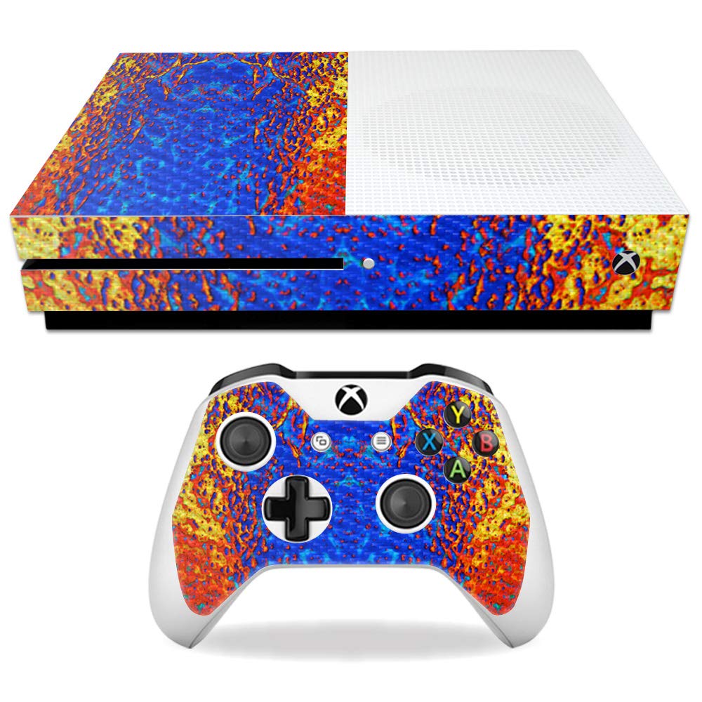 MightySkins Carbon Fiber Skin for Microsoft Xbox One S - Melting | Protective  Durable Textured Carbon Fiber Finish | Easy to Apply  Remove  and Change Styles | Made in The USA