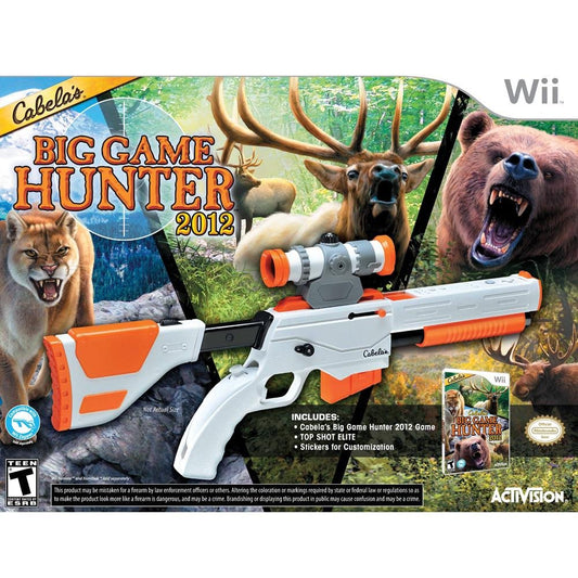 Cabelas Big Game Hunter 2012 with Top Shot Elite - Nintendo Wii (With Top Shot Elite) (Renewed)