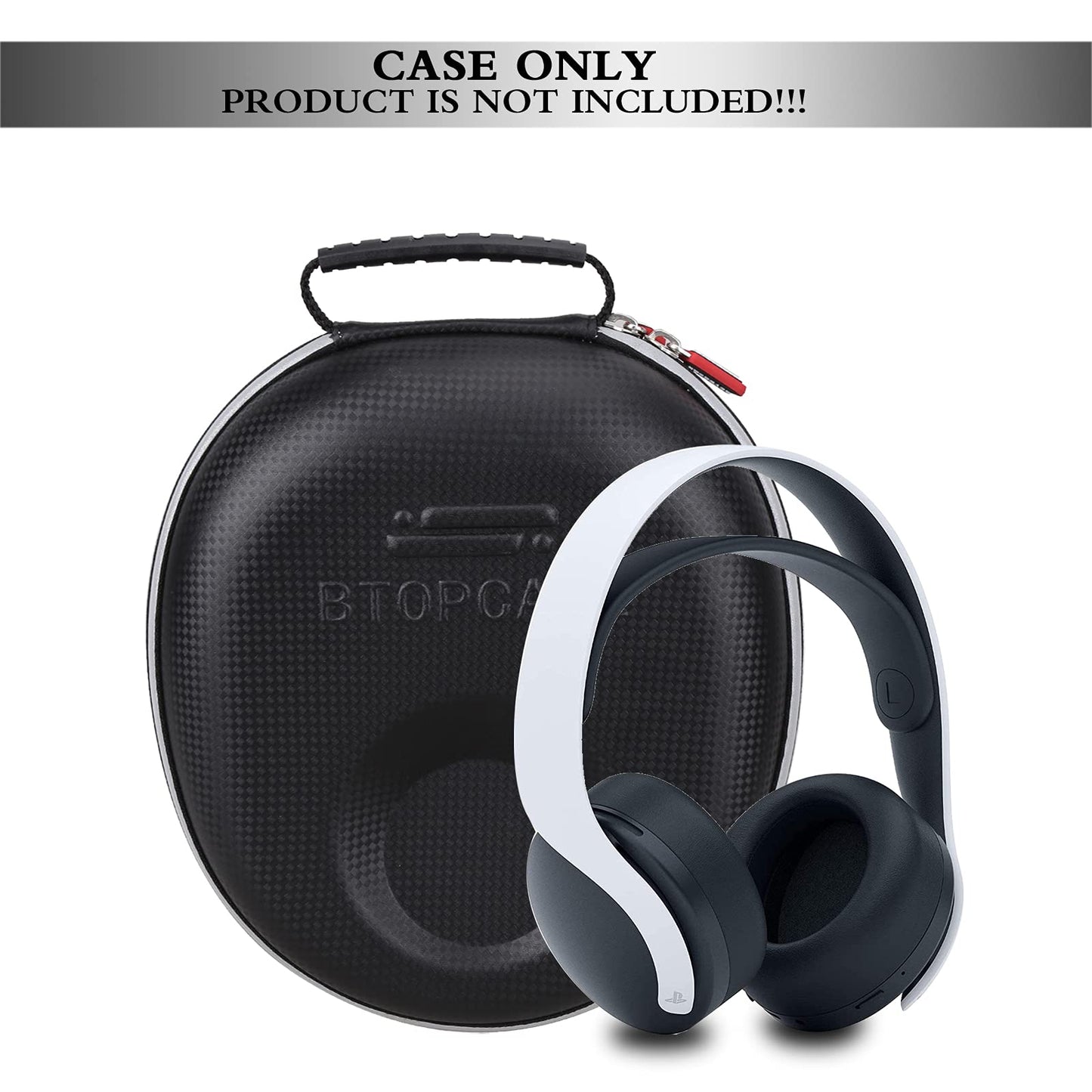 BTOPCASE Hard EVA Protective Carrying Case for Sony PULSE 3D Wireless Headset, Black - Model B009