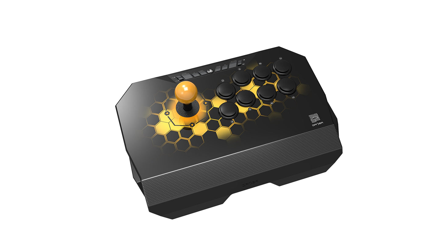 Qanba Drone Joystick for PlayStation 4 and PlayStation 3 and PC (Fighting Stick) Officially Licensed Sony Product