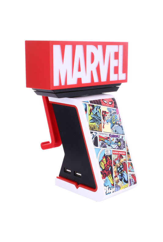 Cableguys Marvel Cableguy Ikons Light Up Controller Phone Holder Stand for PS5 - Red, Model CGIKMR400447