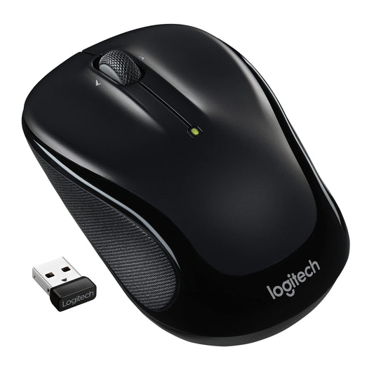 Logitech M325S Wireless Mouse - Black, Plastic, Compact Design, Model 910-006825
