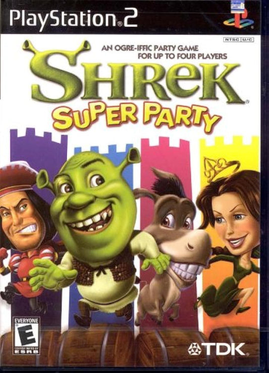 TDK Shrek: Super Party - PlayStation 2 Game, Fun Multiplayer Experience, Family-Friendly