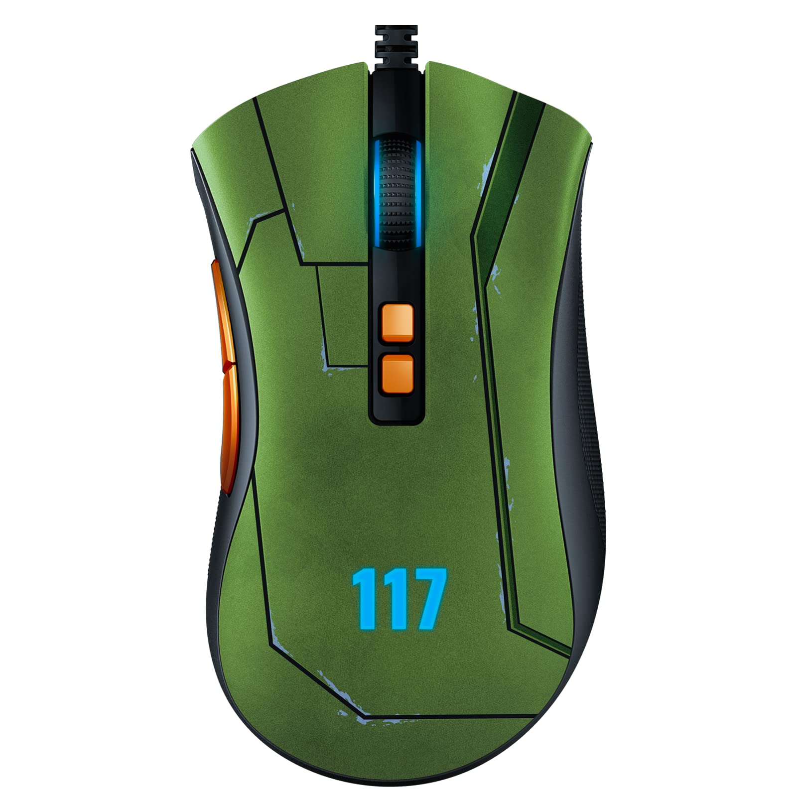 Razer DeathAdder V2 Gaming Mouse - 20K DPI, Chroma RGB, 8 Buttons - Halo Infinite Edition