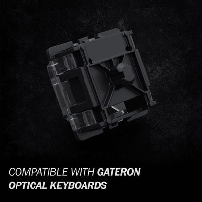 GATERON KS-15 Optical Switches - 65 PCS, 35g Linear, Yellow Clear Top RGB for MX Mechanical Gaming Keyboard