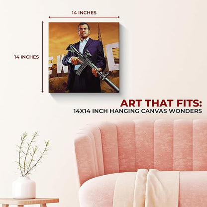 Grand Theft Auto Wall Canvas Set of 1
