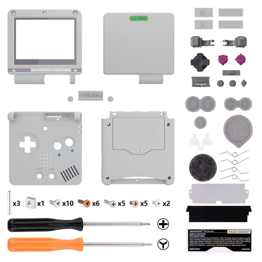 IPS Ready Upgraded eXtremeRate Classic 1989 GB DMG-01 Style Custom Replacement Housing Shell for Gameboy Advance SP GBA SP - Compatible with Both IPS & Standard LCD - Console & Screen NOT Included