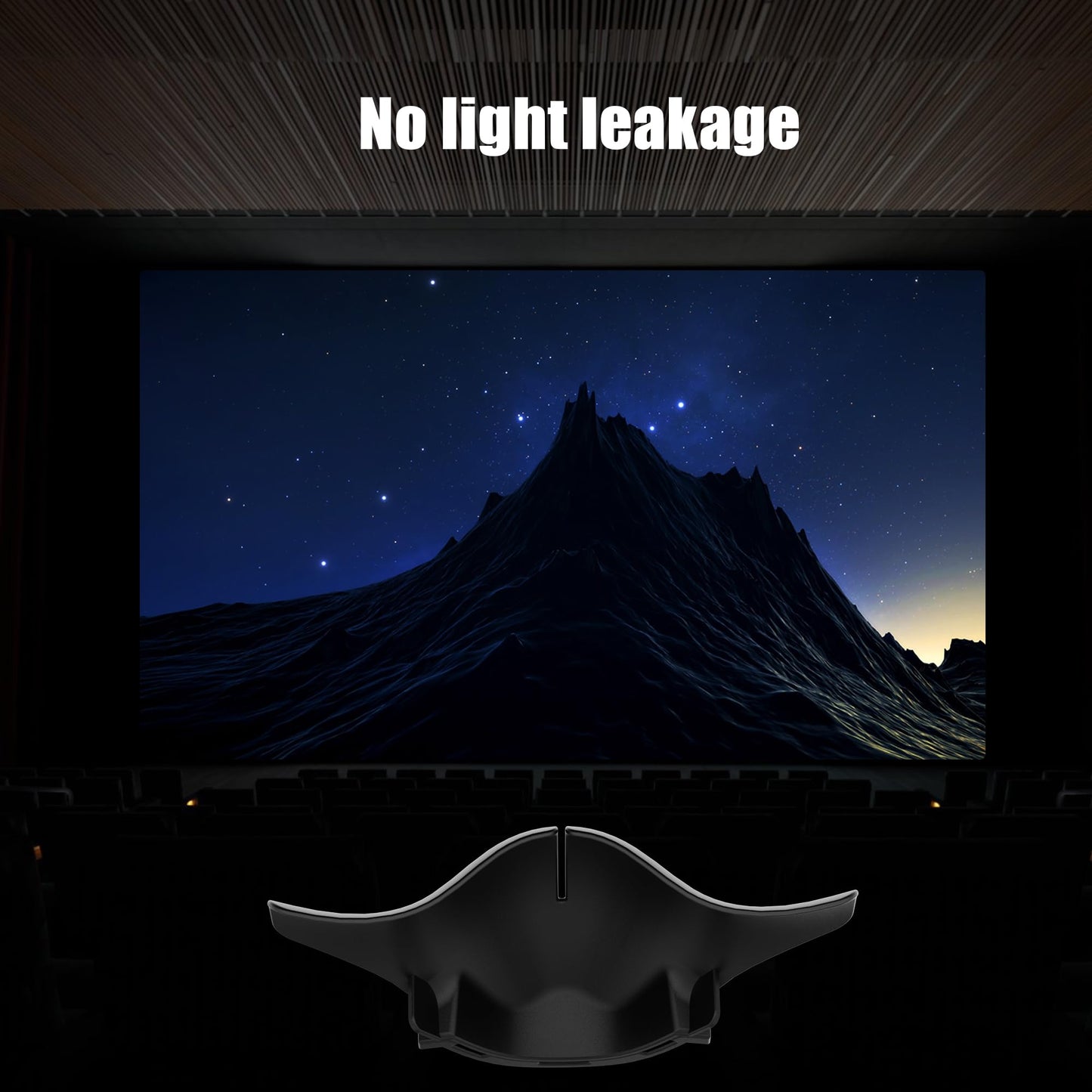 APEXINNO VR Anti-Leakage Nose Pad for Meta Quest 3, Black Silicone Cover, Model YZL028-BK, Sweat-Resistant Accessory