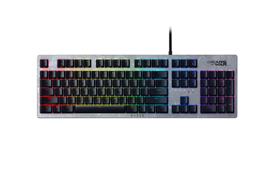Razer Huntsman Gaming Keyboard - Clicky Optical Switches, Chroma RGB, Gears of War 5 Edition, Gray and Black, Model RZ03-02522000-R3M1