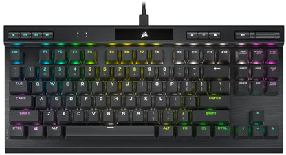 Corsair K70 RGB TKL Gaming Keyboard - OPX Switch - Black - Renewed Model CH-911901A