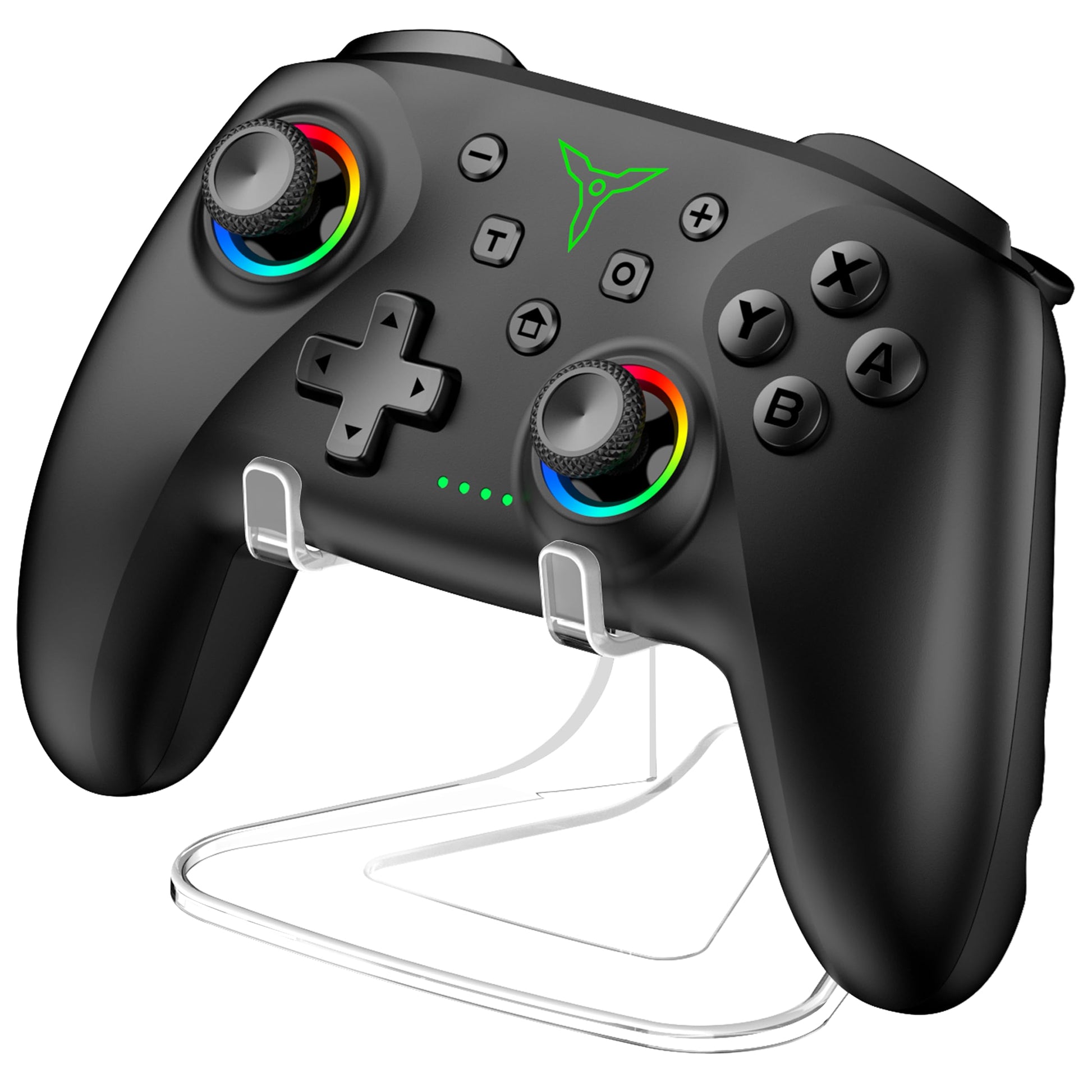 AIfasterfly PC Controller with Holder  Wireless Bluetooth Controller  1000mAh Battery  with Hall Effect Joysticks & Triggers  No Dead Zone  No Stick Drift  Controller for PC  Switch  iOS and Android