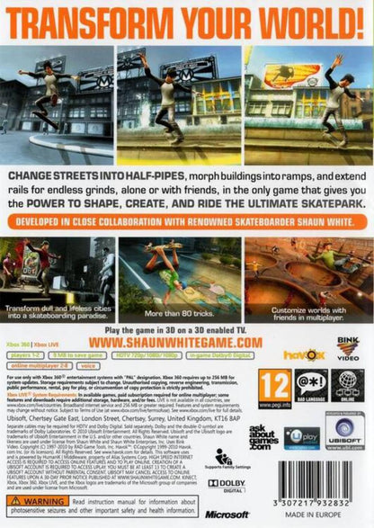Ubisoft Shaun White Skateboarding Game for Xbox 360 - Model 52627