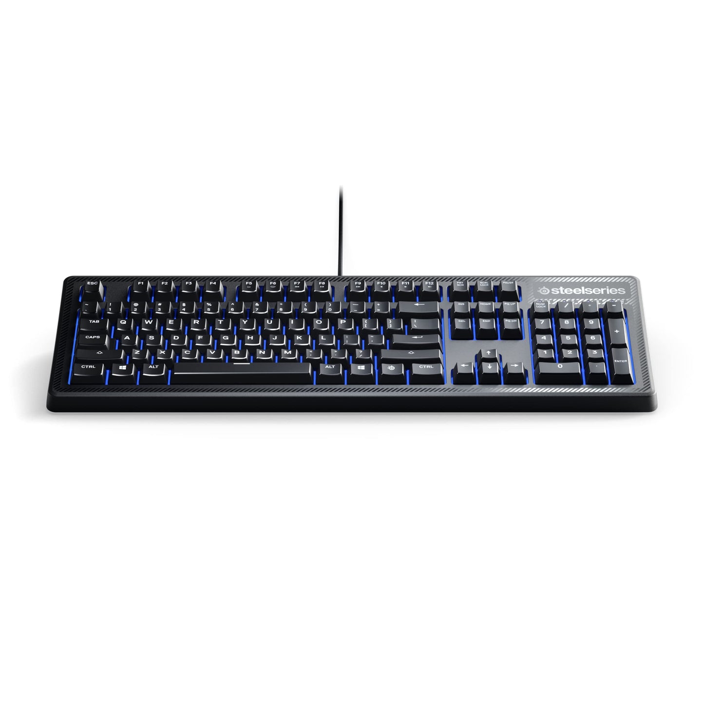 SteelSeries Apex 100 Gaming Keyboard - Tactile & Silent - Blue LED Backlit - Splash Resistant - Model 64435
