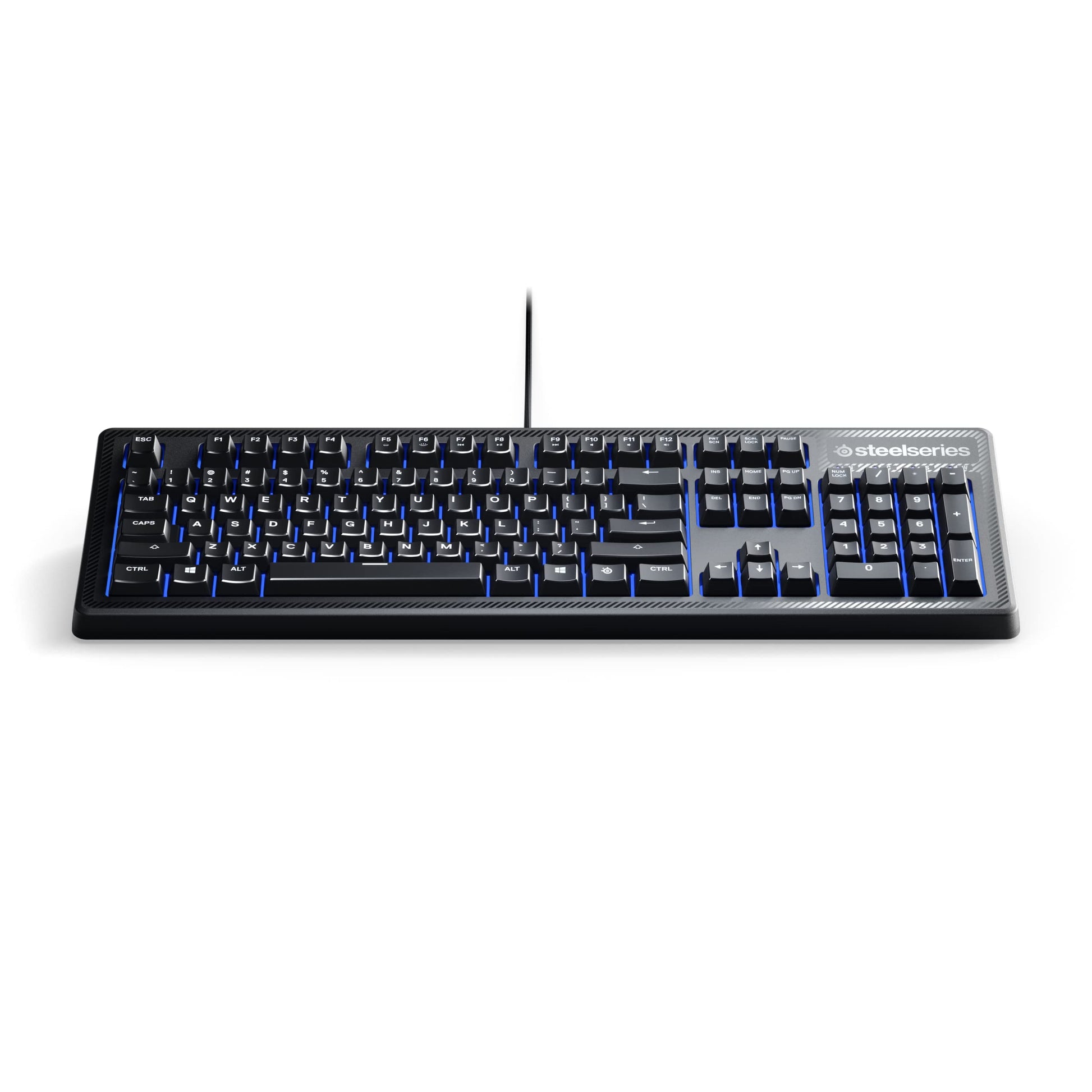 SteelSeries Apex 100 Gaming Keyboard - Tactile & Silent - Blue LED Backlit - Splash Resistant - Model 64435