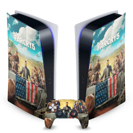 Head Case Designs Officially Licensed Far Cry Sinner Arte Clave Vinyl Faceplate Sticker Gaming Skin Decal Cover Compatible With Sony PlayStation 5 PS5 Digital Edition Console and DualSense Controller