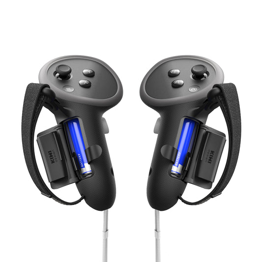 KIWI design Controller Grips Protector for Oculus/Meta Quest 3/3S, Non-Slip, Grey, G4 Pro, Model QG06