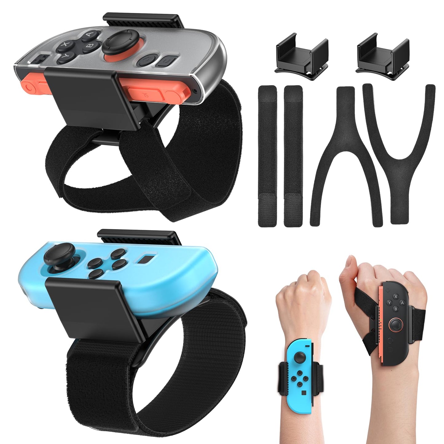 [6 in 1 - ???????????? ??/??] Wristband for Switch Just Dance 2026/2025 for Nintendo Switch 2/1/Switch OLED Joy-Con Controller Hand Strap for Just Dance 2024/ Zumba Burn It Up Case-Friendly Adjustable
