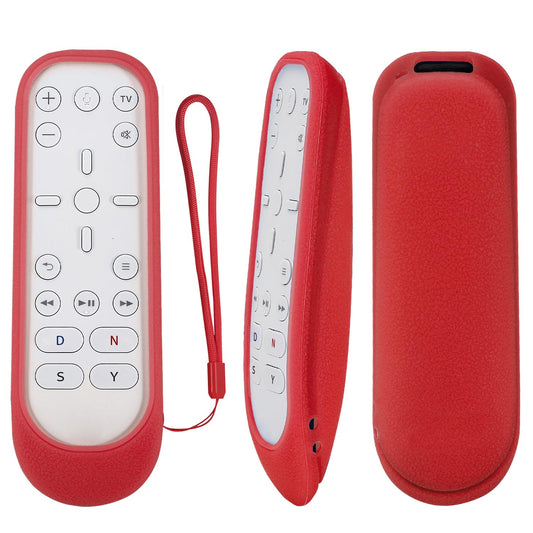 CHUNGHOP PS5 Protective Silicone Case for Media Remote - Shockproof, Washable, Red