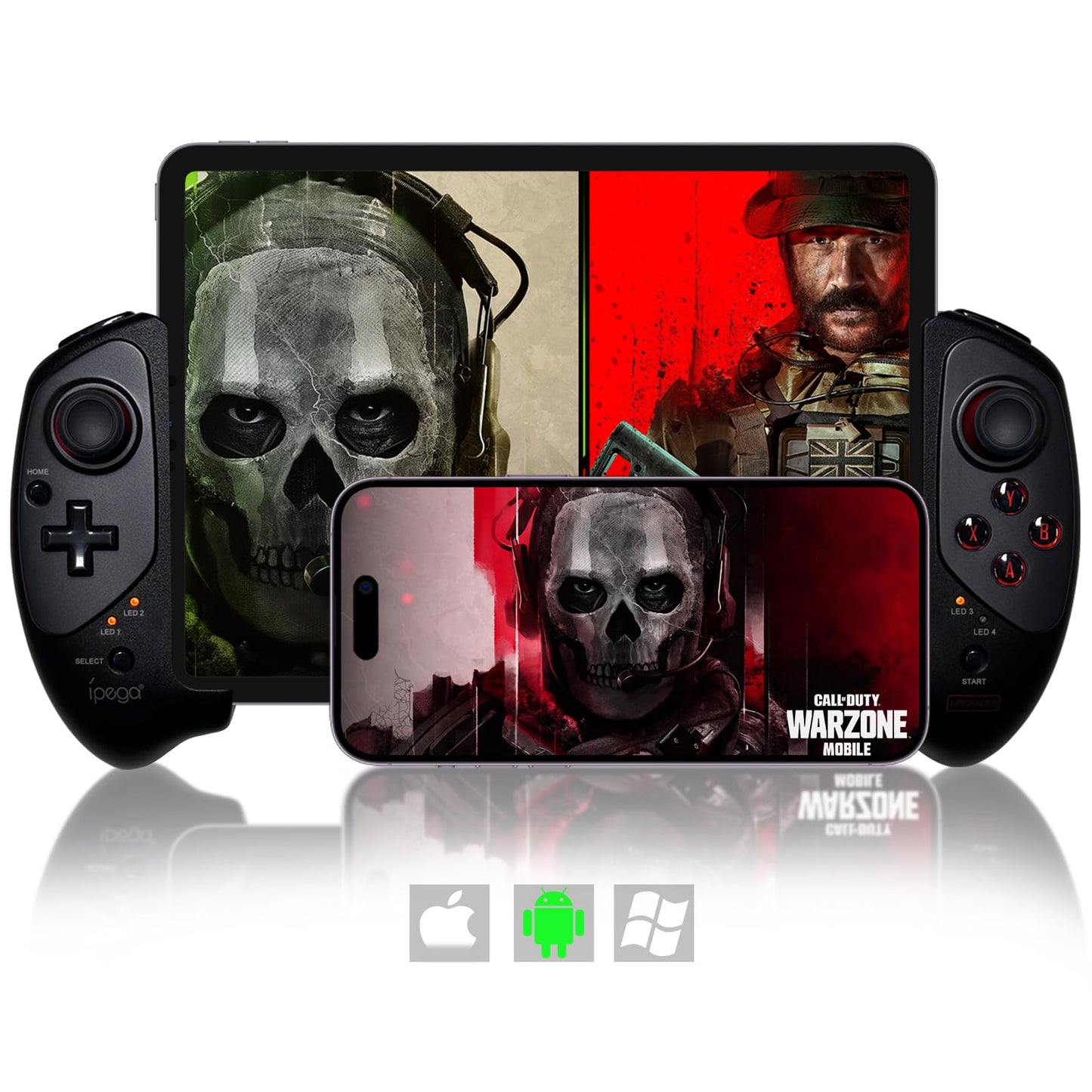 arVin Gaming Controller for iPad/iPad Mini/iPad Air, iPhone 15/14/13/12, iOS, Tablet Android Gamepad for Samsung Galaxy Tab, HUA