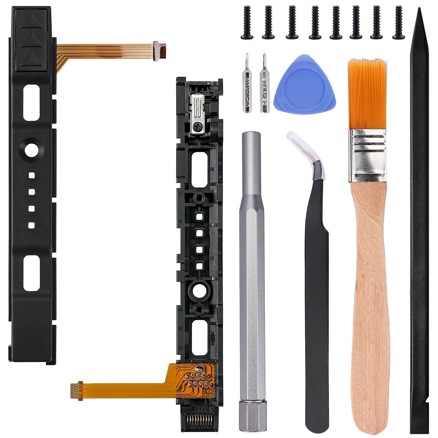 Ikpek Left Right Slide Rail with Sensor Flex Cable Replacement for Nintendo Switch Joycon Controller Slider Rail for Nintendo Switch OLED Joycon Controller Slider Rail