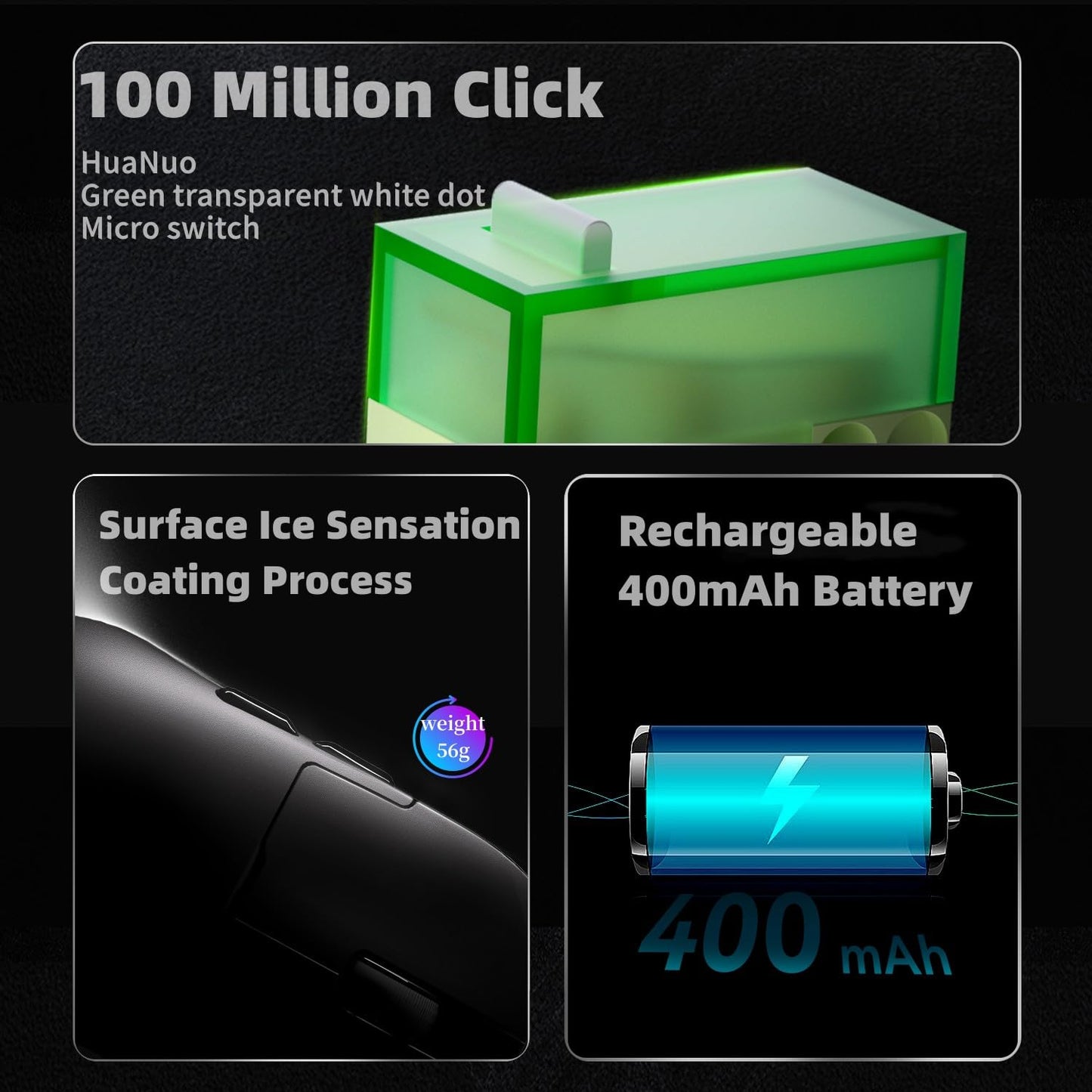 AJAZZ AJ159 Ultralight Gaming Mouse - 30K DPI, RGB Charging Dock, Sunset Orange, 100 Million Clicks, Ice Sensation Coating