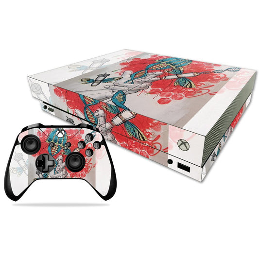 MIGHTY SKINS Xbox One X Skin - Red Grasp Vinyl Decal Wrap, Durable & Easy to Apply, Model MIXBONXCMB-Red Grasp