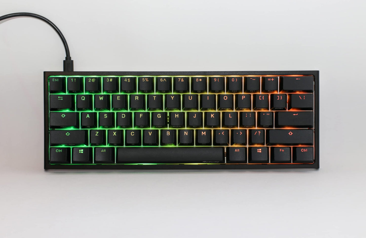 Ducky One 2 Pro Mini Mechanical Keyboard - RGB LED, Cherry Speed Silver, Model DKON2061ST-PUSPDAZT1