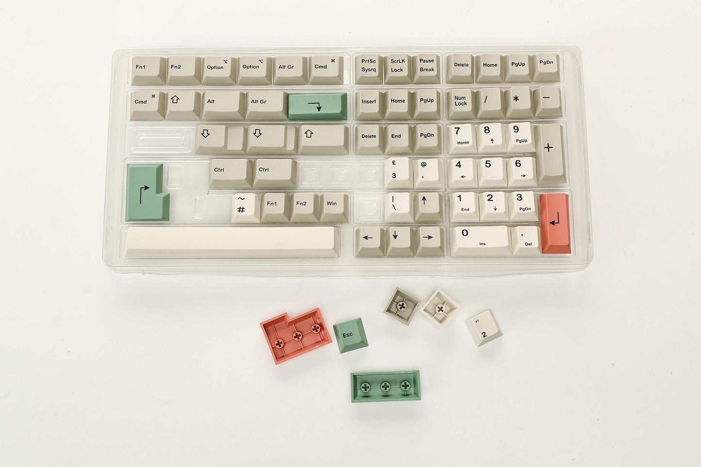 HK Gaming Dye Sublimation PBT Keycap Set for Mechanical Keyboard - Color 9009