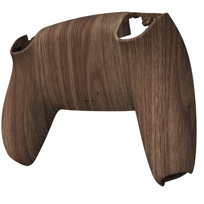 eXtremeRate PS5 Controller Custom Back Housing - Wood Grain Pattern, Model DPFS2001, Soft Touch Replacement Shell Cover