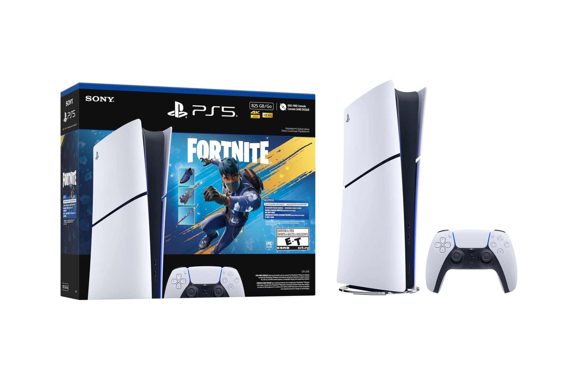 PlayStation5 Digital Edition 825GB - Fortnite Flowering Chaos Bundle