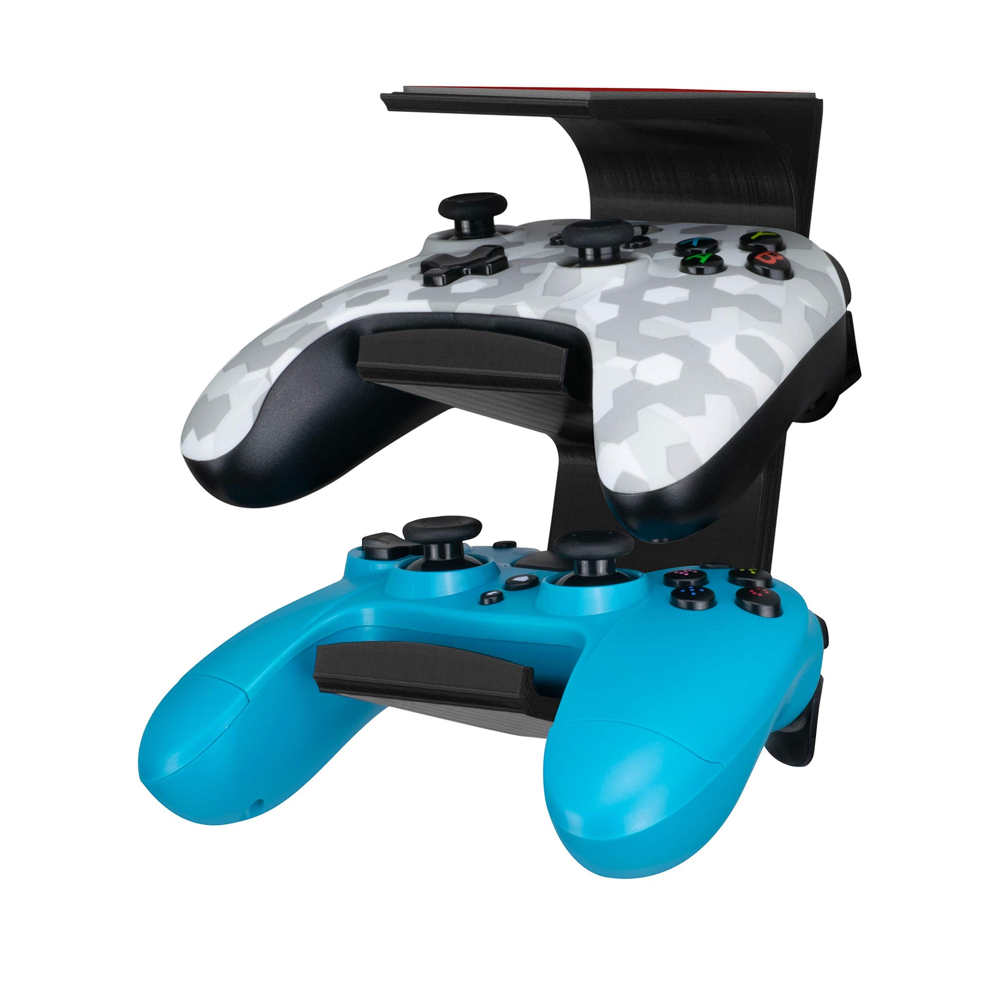 BRAINWAVZ IRIS Dual Universal Game Controller Mount Holder for XBOX, PS5, PS4, SWITCH - Model BWAVZ-UGC-IRIS-BLK