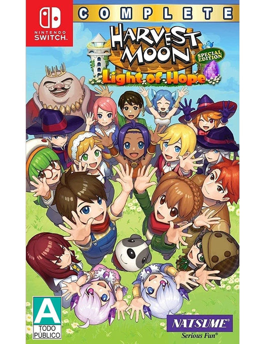 Natsume Harvest Moon: Light of Hope SE Complete for Nintendo Switch - Black, Model 719593180036
