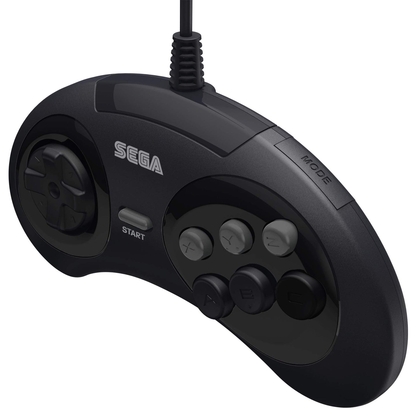 Retro-Bit Sega Genesis Controller 6-Button Arcade Pad - Black - Model 849172010215