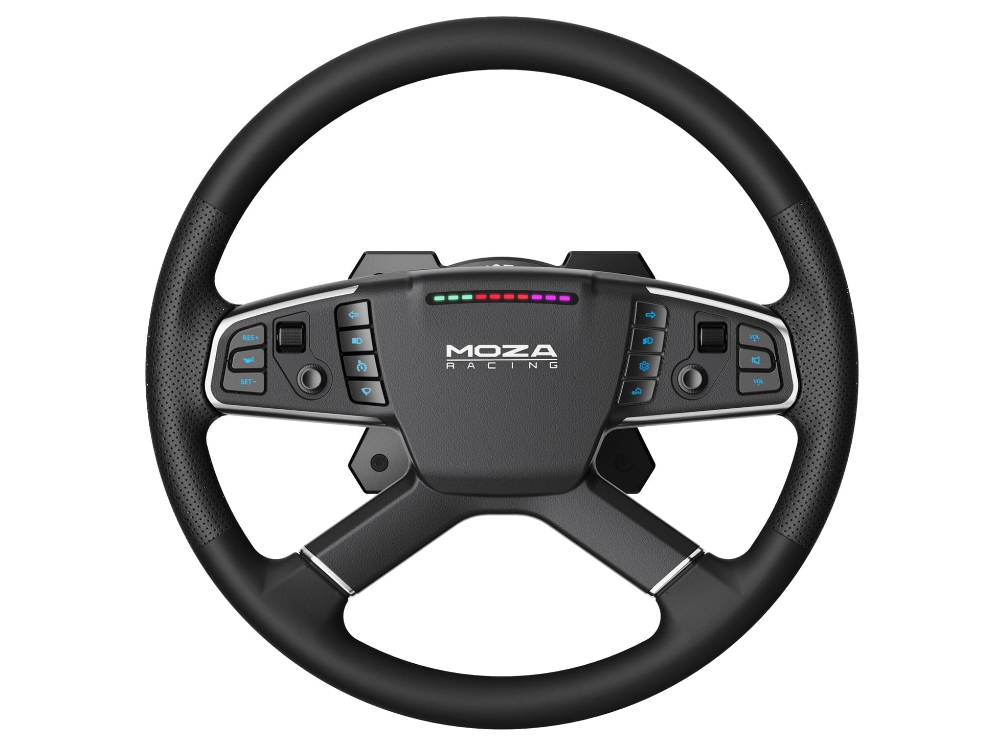MOZA TSW Truck Wheel 400mm Round Sim Racing Steering Wheel with Aerospace-high gradeluminum Alloy Frame
