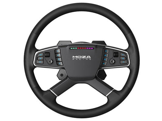 MOZA TSW Truck Wheel 400mm Round Sim Racing Steering Wheel with Aerospace-high gradeluminum Alloy Frame