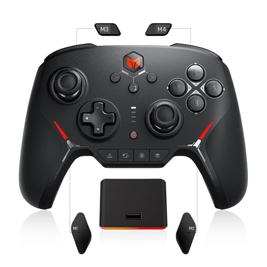 BIGBIG WON Switch Controllers with Charging Base  Wireless Game Controller for Switch/PC/Android/IOS Mechanical Buttons|ALPS Joystick|NFC Sensor|6-axis Gyroscope