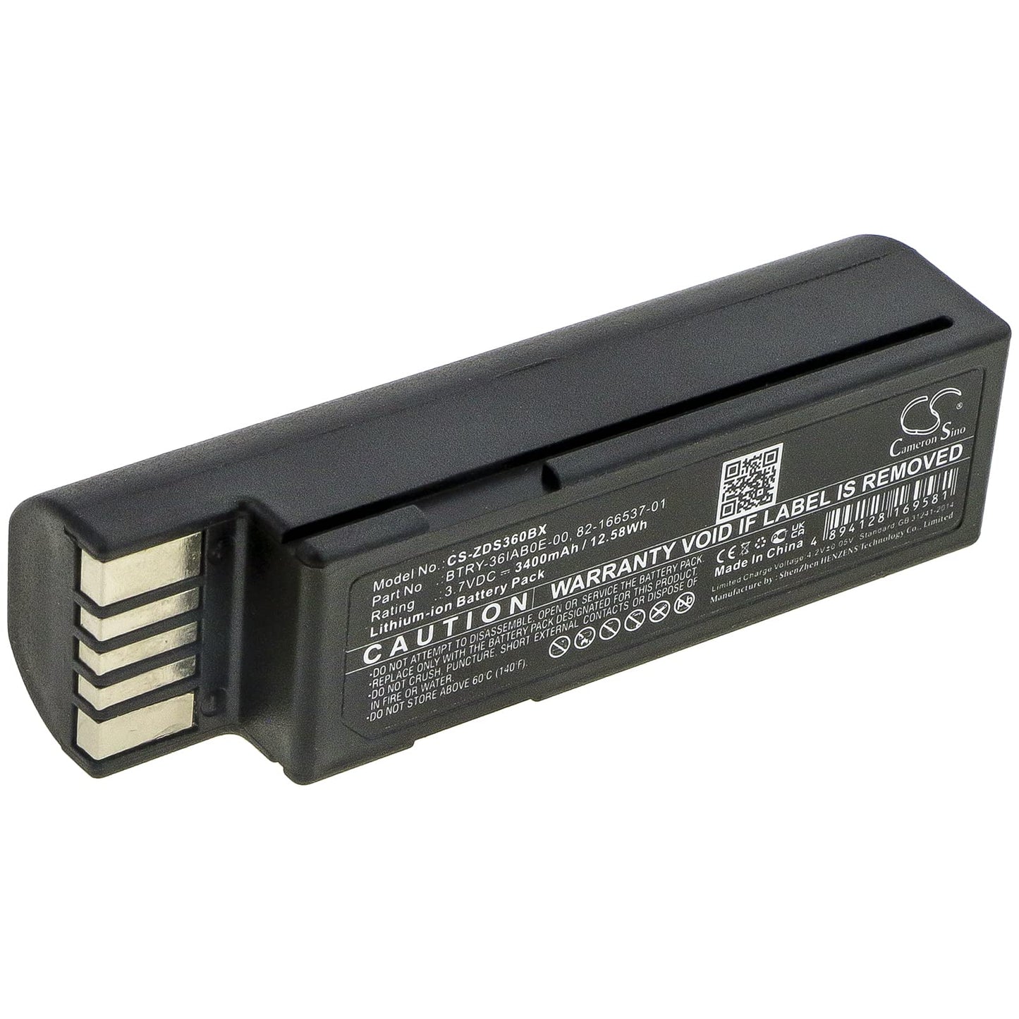 Ejjinenbby (3400mAh/3.7V, BTRY-36IAB0E-00 82-166537-01 Battery Replacement for Zebra DS3600 LS3678 LI3600 DS3678 LS3600 EVM LI36