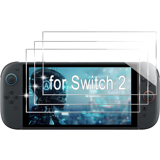 3 Pack for Nintendo Switch 2 Screen Protector [7.9] 2025 9H Tempered Glass  Anti Scratch  Easy Installation  Bubble Free  HD Clear Screen Protector for Nintendo Switch 2