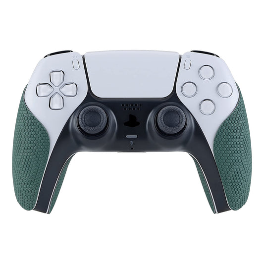 eXtremeRate PlayVital Pine Green Anti-Skid Sweat-Absorbent Controller Grip for ps5 Controller  Professional Textured Soft Rubber Pads Handle Grips for ps5