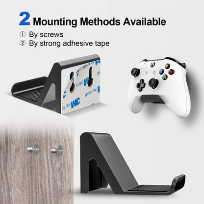 6amLifestyle Controller Holder Stand - 2 Pack with Anti-Slip Pads for PS5, PS4, Xbox One, Switch Pro - Universal Wall Mount Accessories