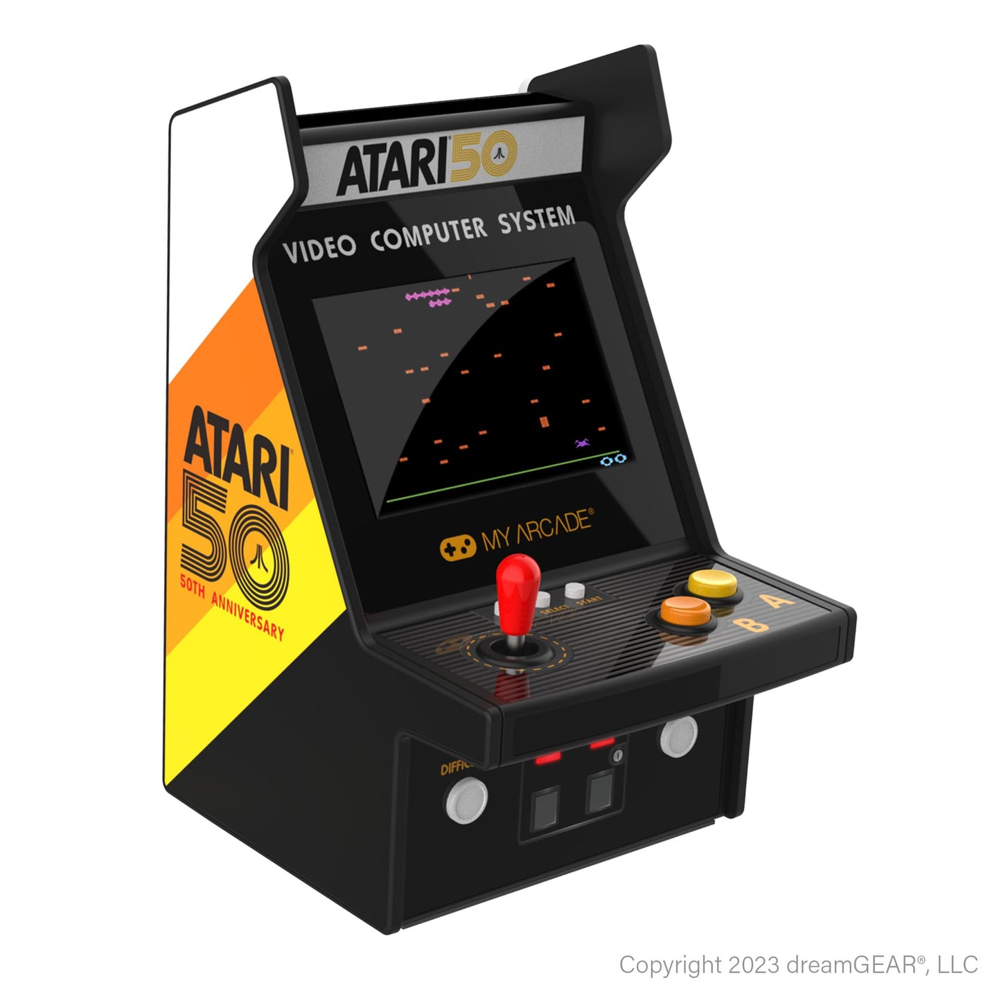 My Arcade Atari Micro Player Pro - 100 Arcade Classics, 6.75 Mini Machine, Multi-Color, Model DGUNL-7013
