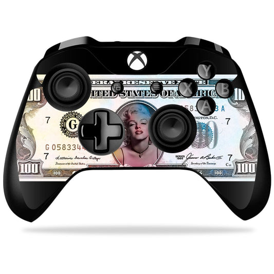 MIGHTY SKINS MightySkins Skin for Xbox One X Controller - Monroe Currency, Durable Vinyl Wrap, Easy to Apply and Remove