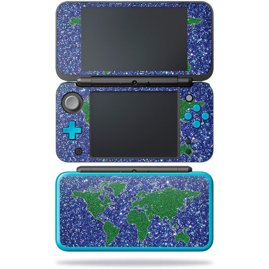 MIGHTY SKINS MightySkins Skin for New Nintendo 2DS XL - Bling World, Durable Vinyl Decal, Easy to Apply & Remove