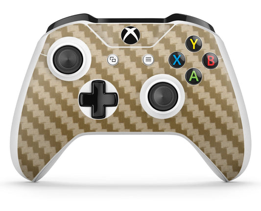 1 x Carbon Gold Compatible with Xbox One S Controller Skins Full Wrap Vinyl Sticker
